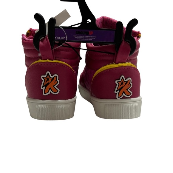 Karma’s World High Top Sneakers Little / Big Girls Size 11 Pink Fuchsia shoes - Picture 12 of 13